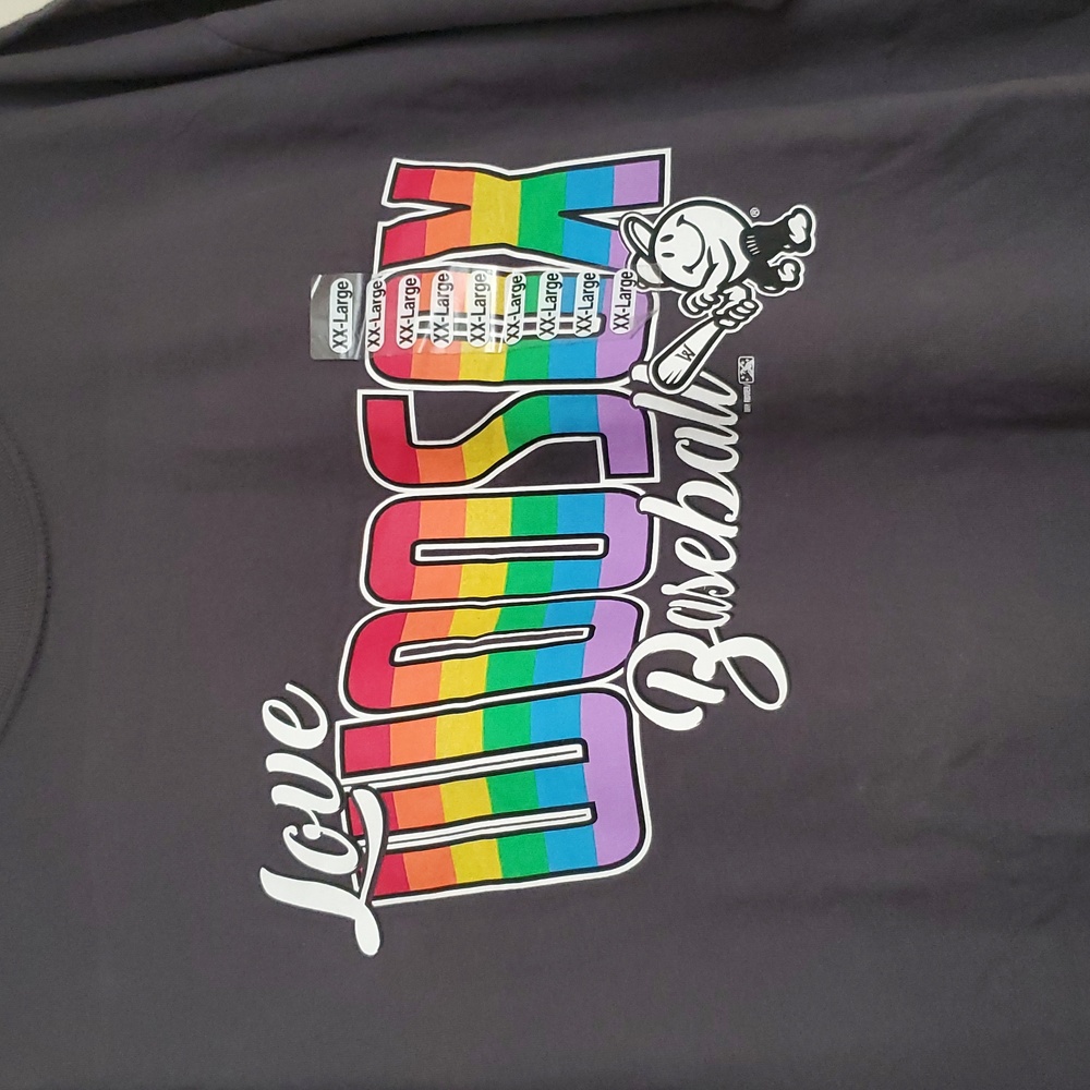 *NWT* Pride Love Woosox Baseball Graphic T-Shirt - Picture 2 of 11